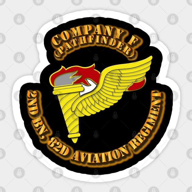 Co F (Pathfinder), 2nd Battalion, 82d Aviation Rgt Sticker by twix123844